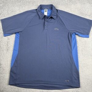 North Face Shirt Mens XL Polo Short Sleeve Golf Blue Casual Lightweight